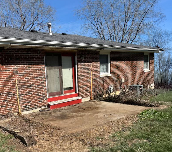Sunroom demolition & site cleanup after Wreck & Roll completed the work